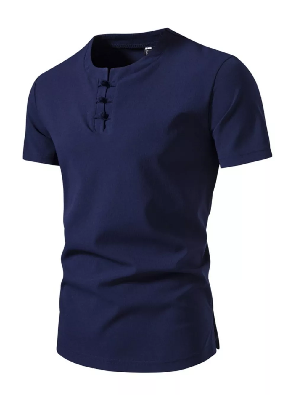 Men's Plus Size Casual Button Henley T-Shirt, image 11
