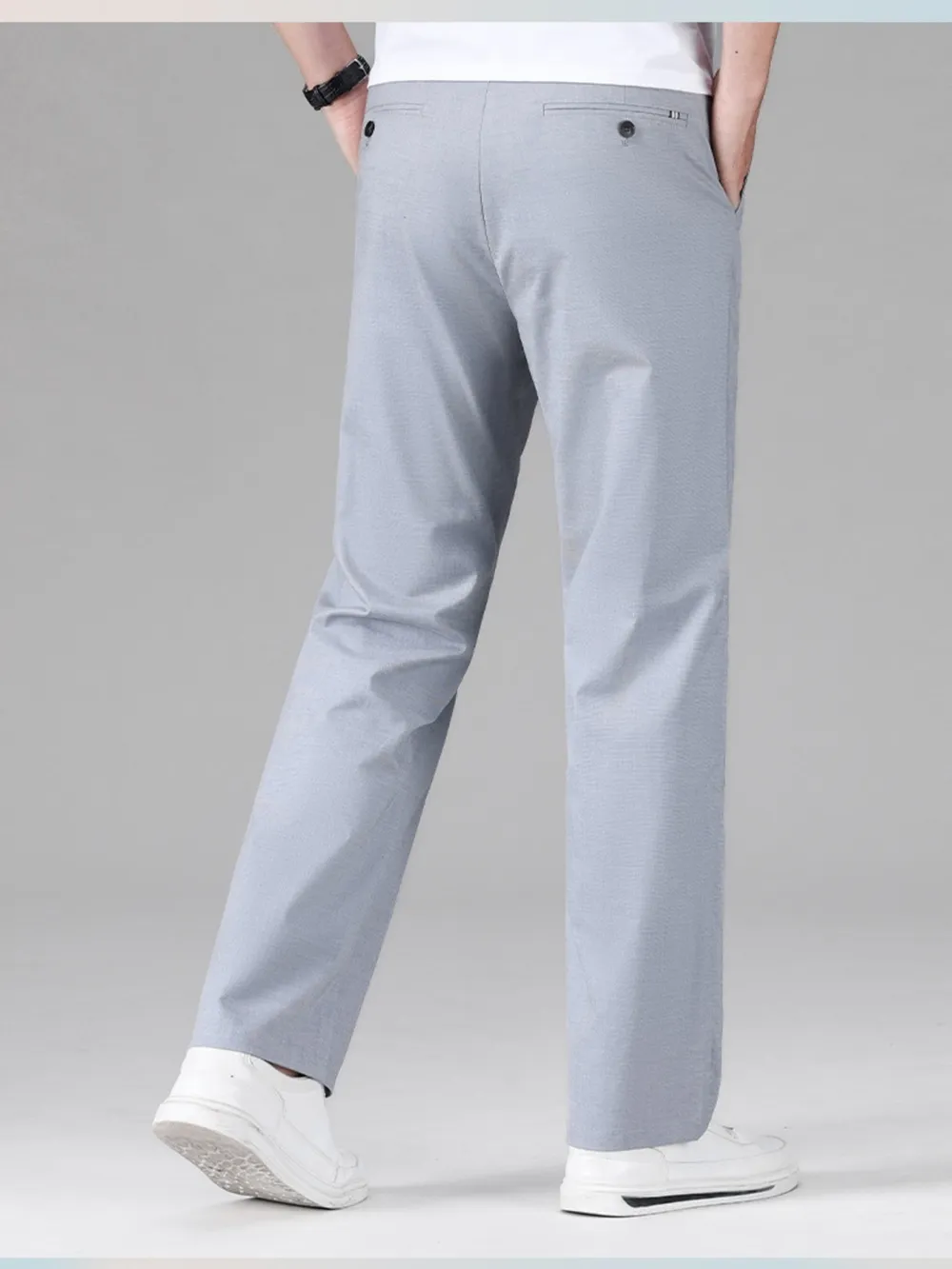 Men's Wide Leg Pants with Pockets, image 3