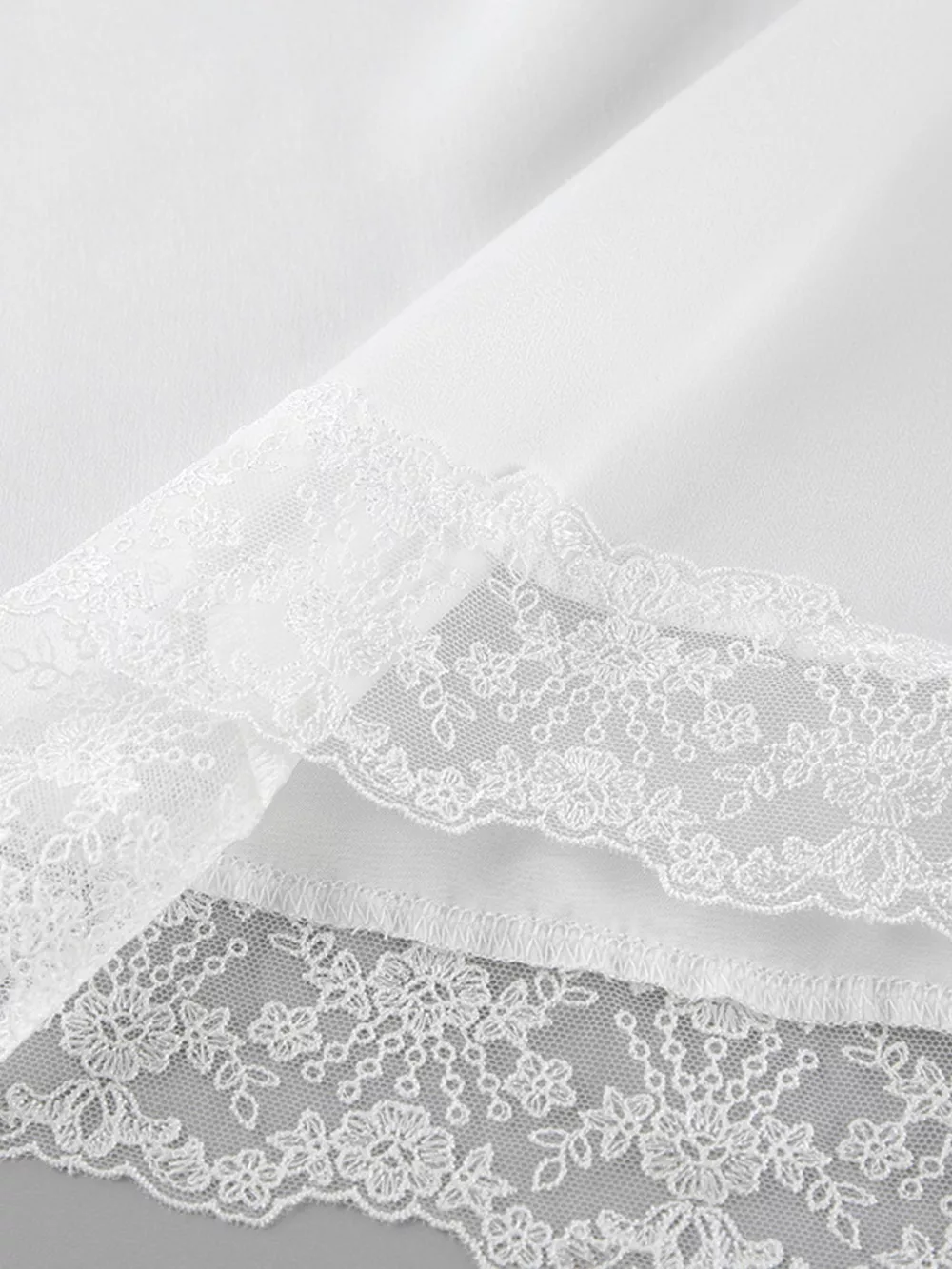 Lace Detail Short Sleeve Top and Skirt Set, image 14
