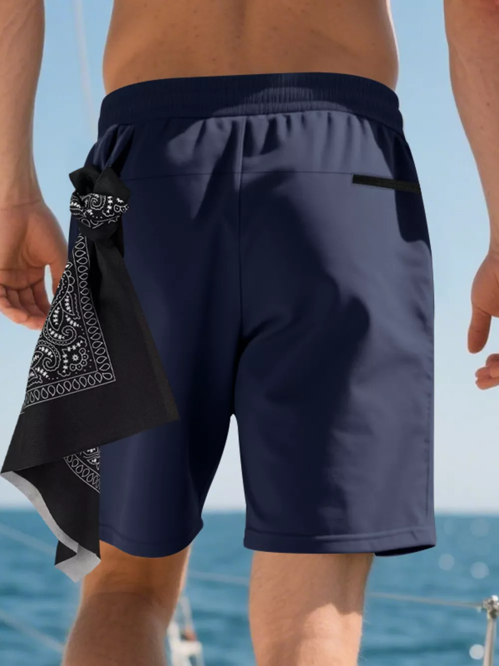 Men's Full Size Drawstring Casual Shorts Plus Size, image 5