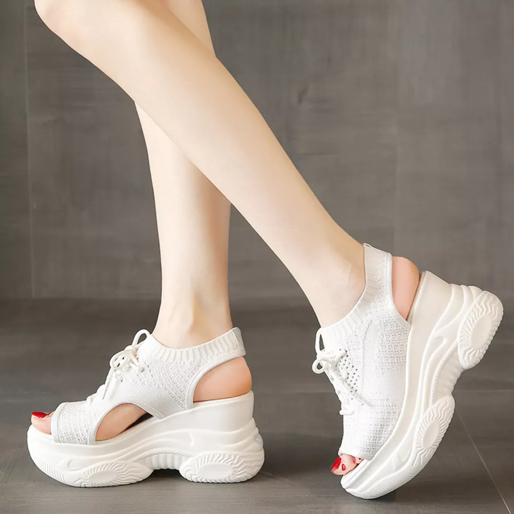 Lace Up Platform Sandals, image 6