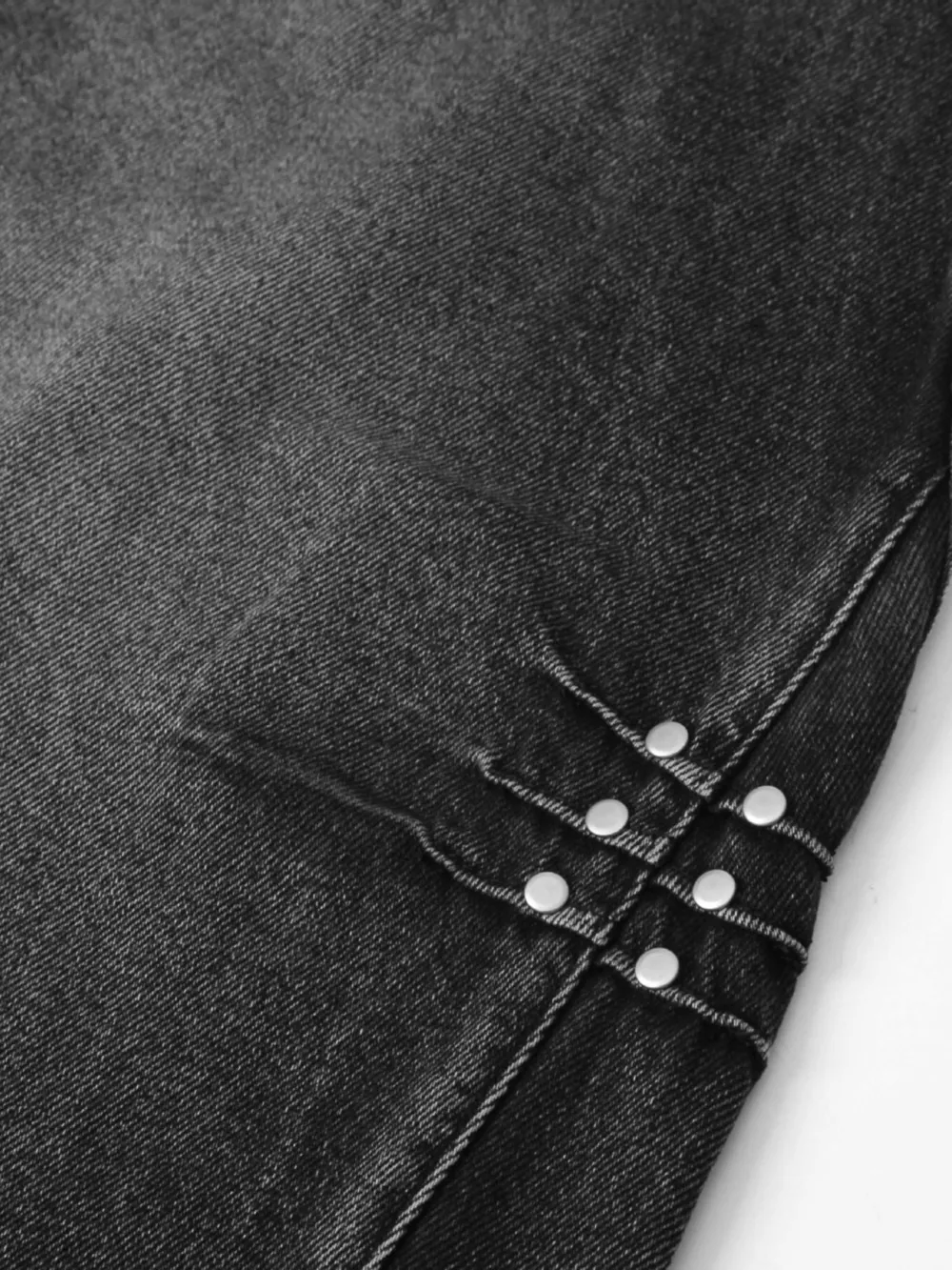 Men's High Waist Washed Straight Jeans, image 10