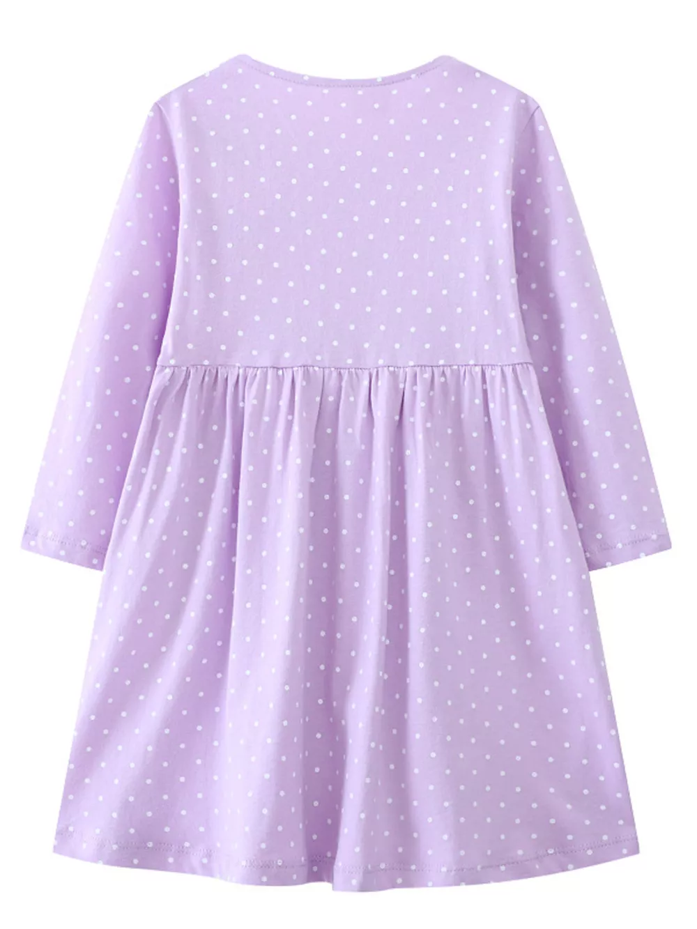 Children's Dinosaur Embroidered Polka Dot Dress, image 3