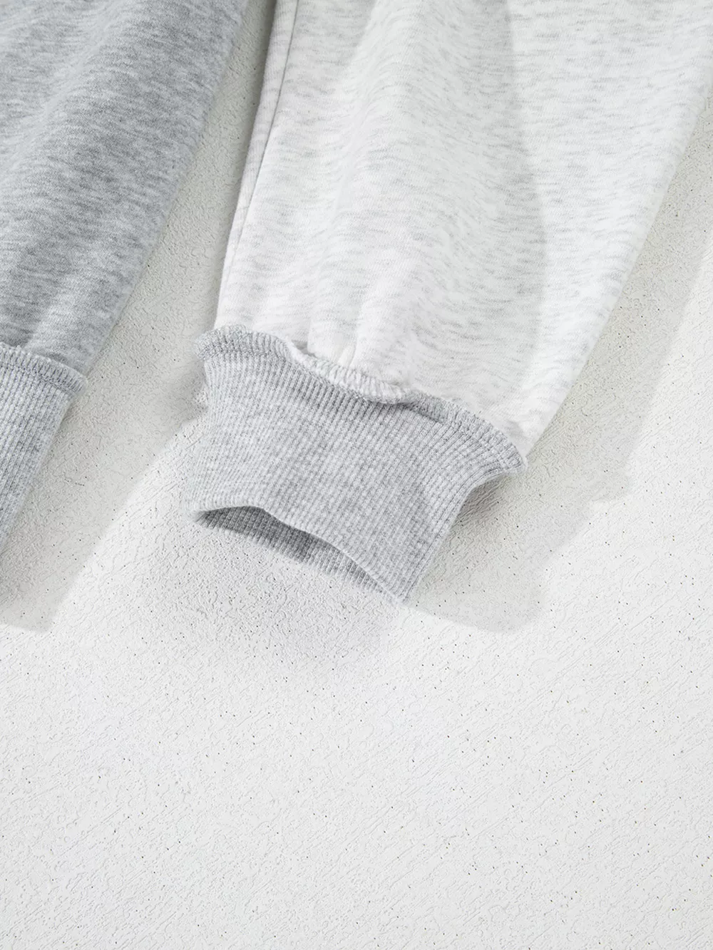 Half Zipper Collared Drop Shoulder Side Slits Sweatshirt, image 7
