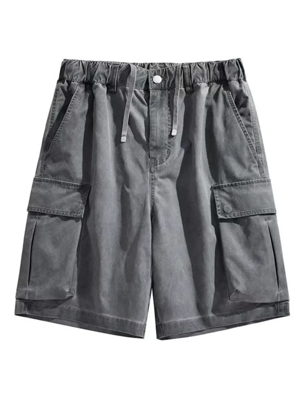 Men's Elastic Waistband Cargo Shorts