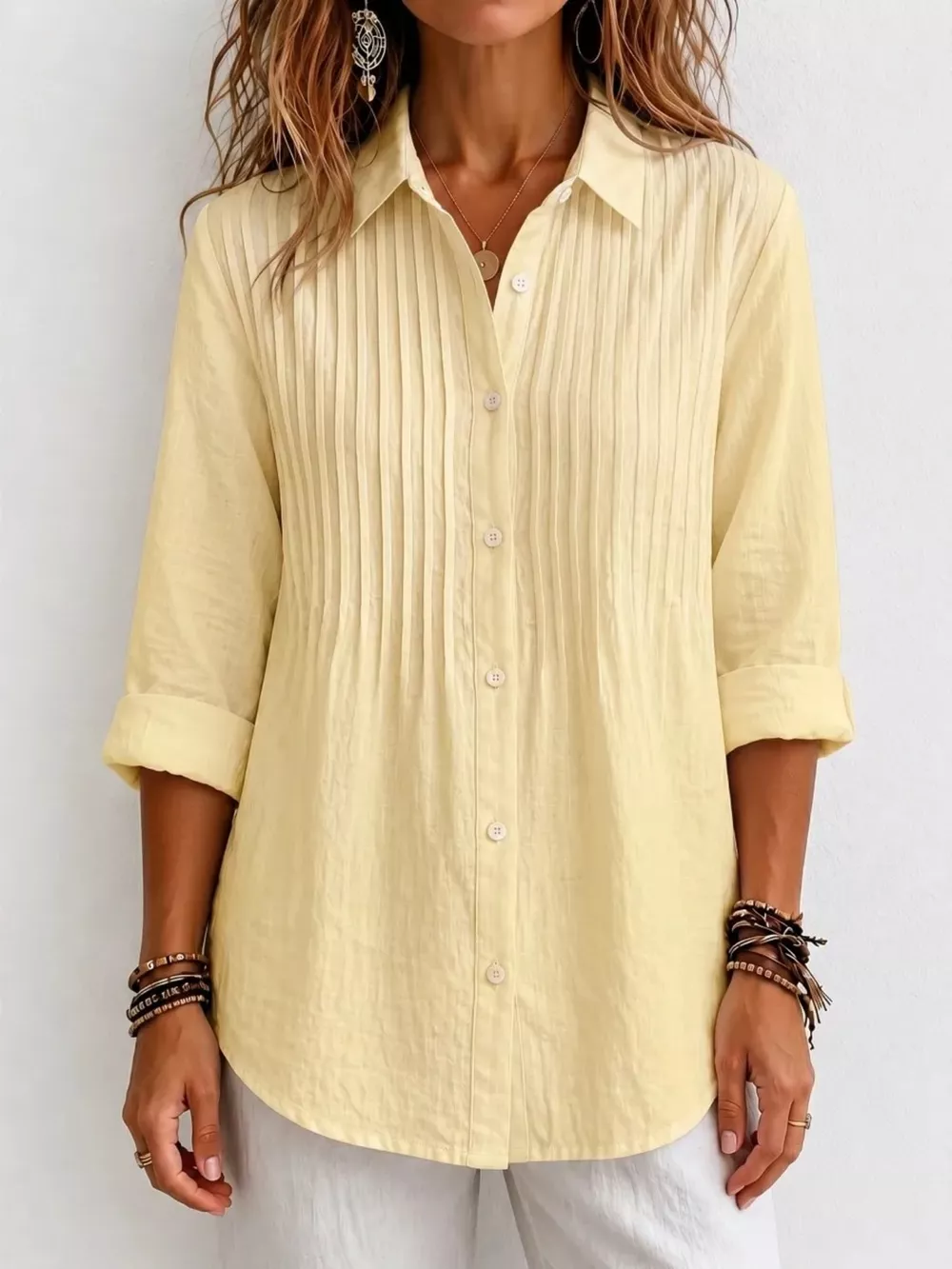 Men's Full Size Button Up Long Sleeve Shirt Plus Size, image 15