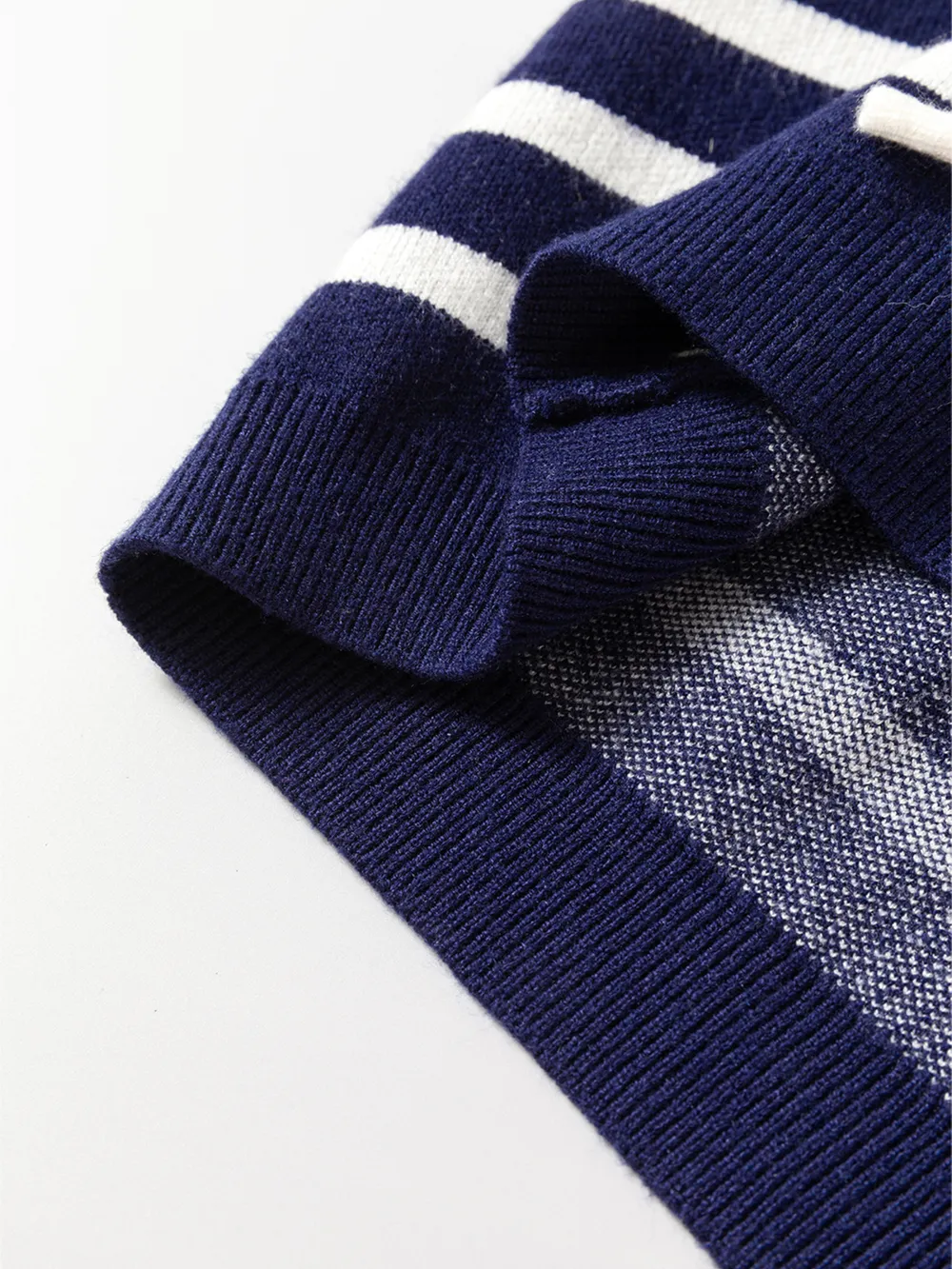 Stripe Knitted Bow Decor Sweater Vest, image 5