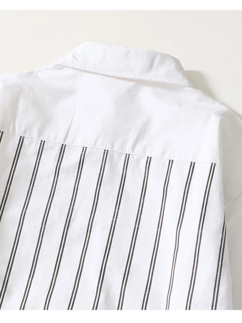 Men's Plus Size Striped Button Up Long Sleeve Shirt, image 2