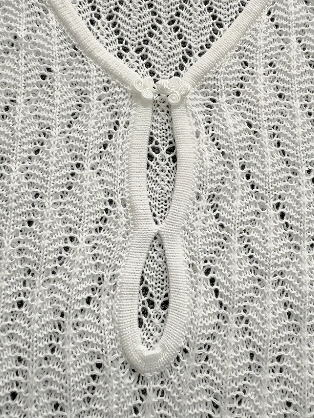 Openwork Long Sleeve Knit Dress, image 8