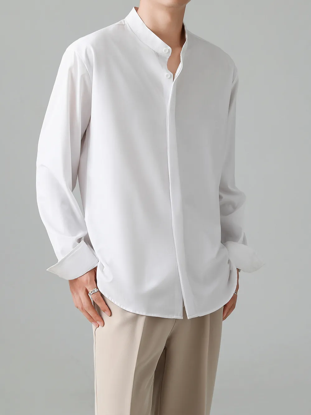 Men's Full Size Button Down Long Sleeve Shirt Plus Size, image 4