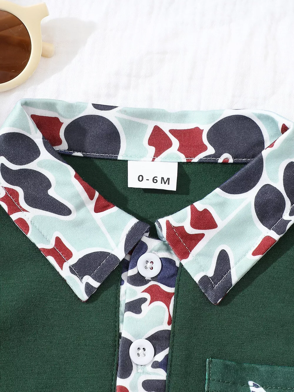 Children's Button Detail Polo Shirt & Shorts Set, image 2