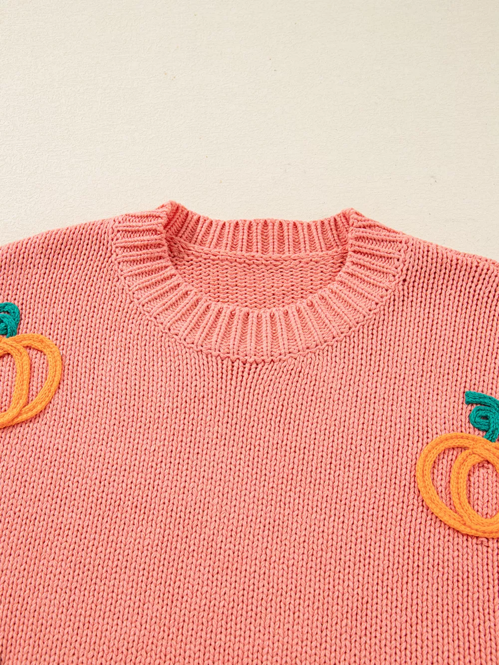 Pumpkin Embroidered Thanksgiving Holiday Sweater, image 14
