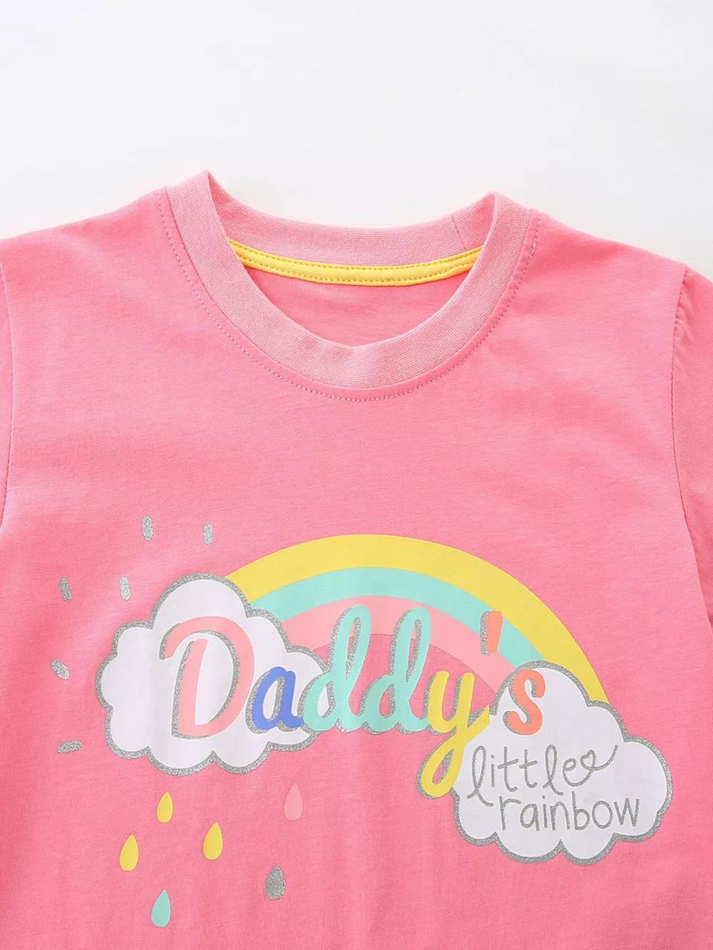 Children's Daddy's Little Rainbow Graphic Tee & Shorts Set, image 3