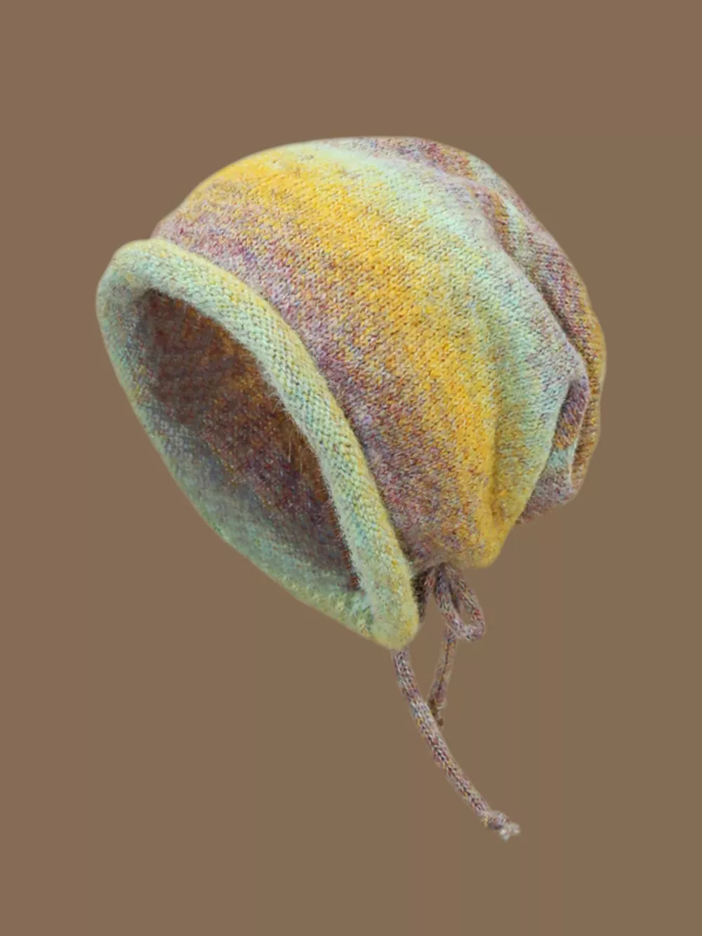 Colorful Knitted Tie-Dye Beanie Hat, image 7