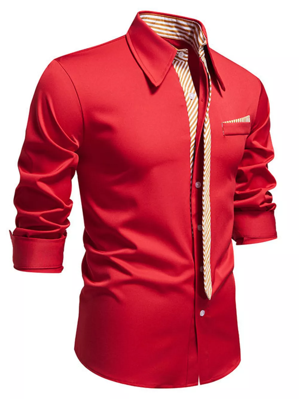 Men's Button Up Long Sleeve Shirt, image 3