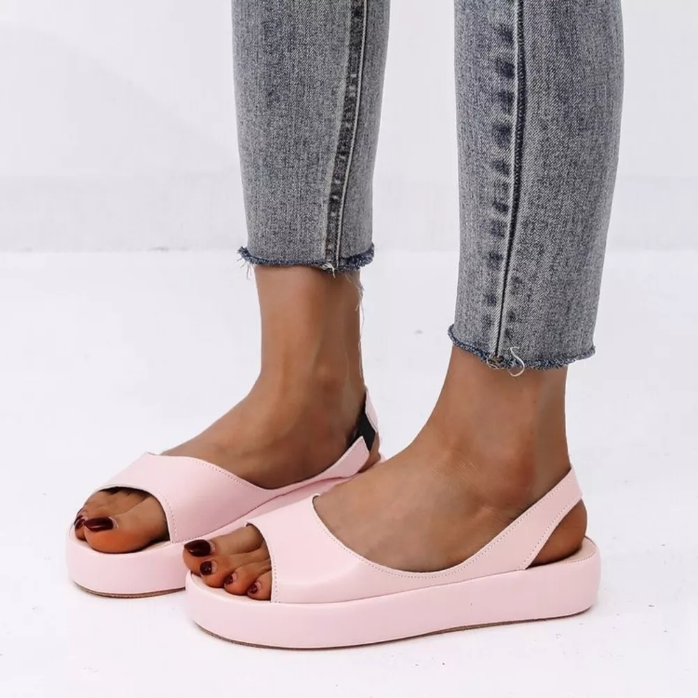 Peep Toe Platform Sandals, image 7