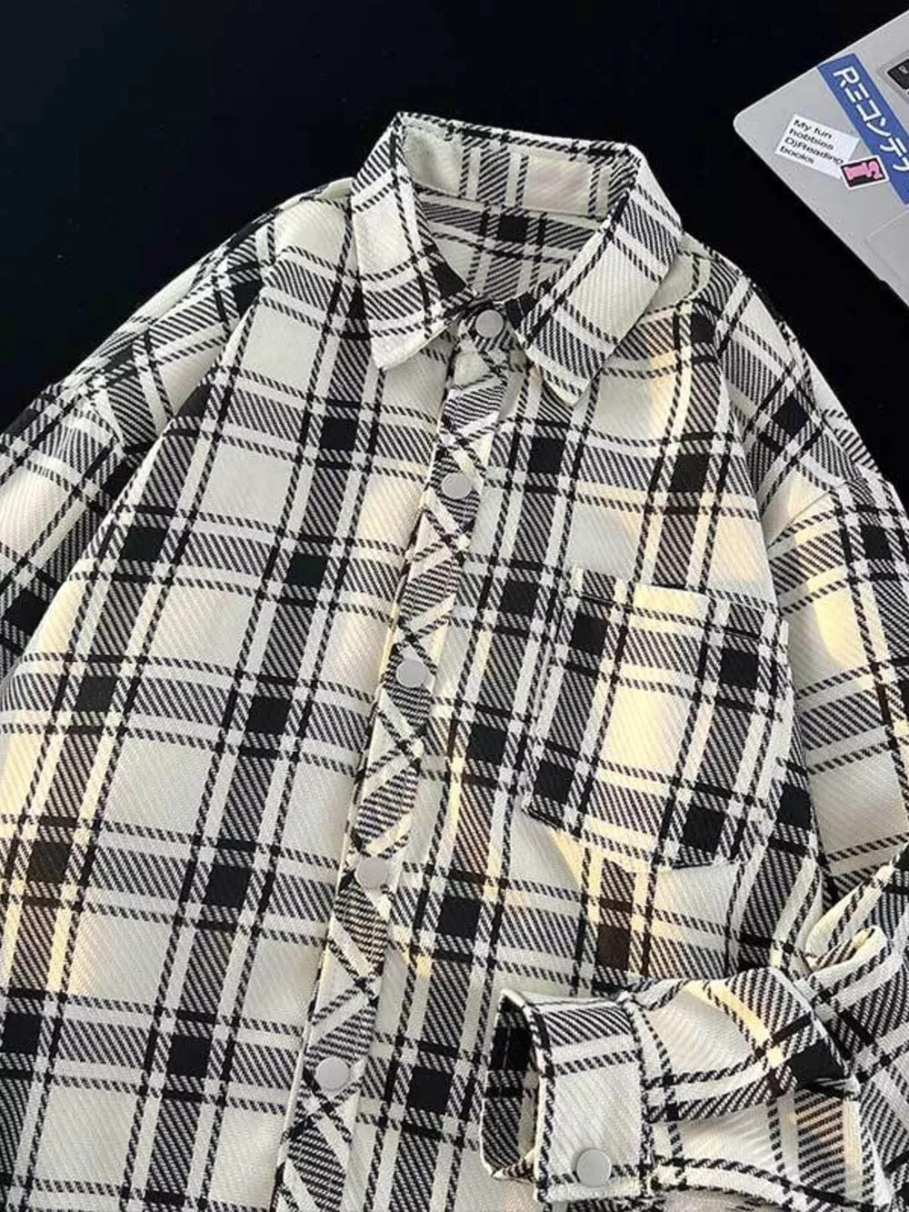 Men's Full Size Classic Plaid Button-Down Shirt Plus Size, image 4