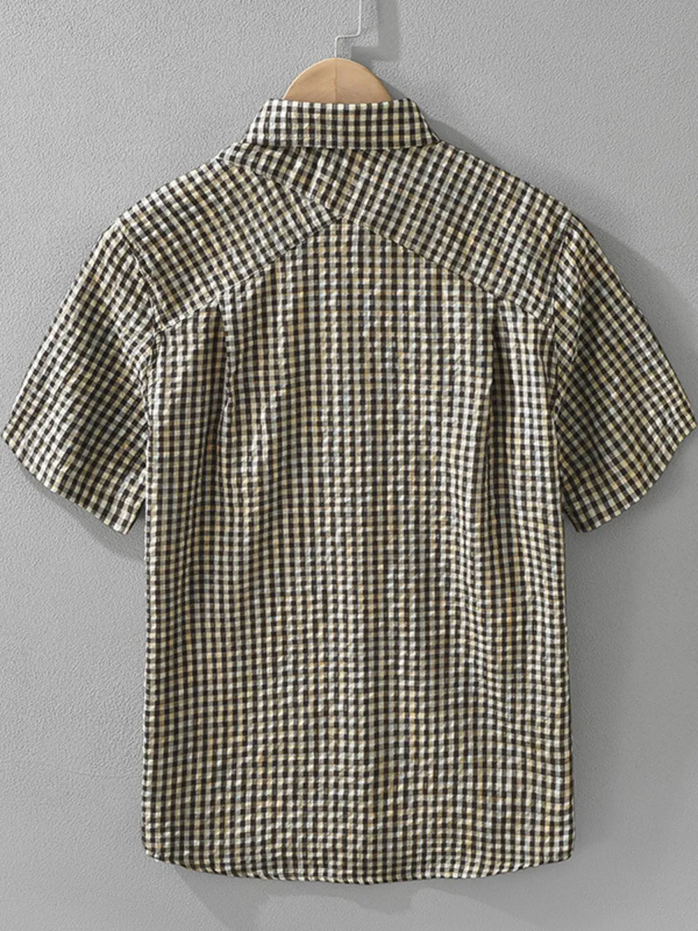Men's Plus Size Button Up Short Sleeve Shirt, image 3