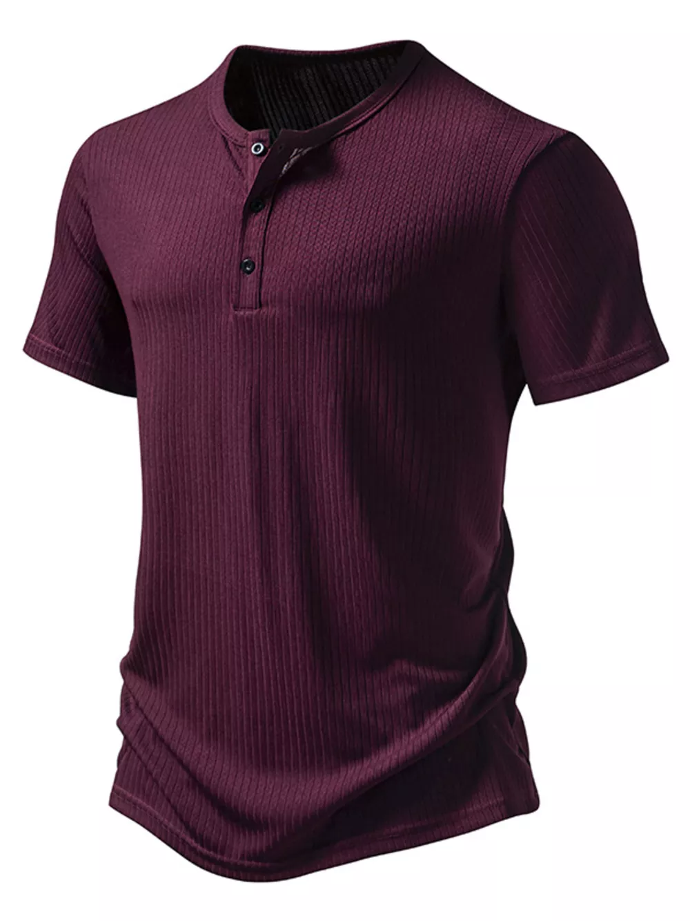 Men's Button Detail Short Sleeve T-Shirt, image 6