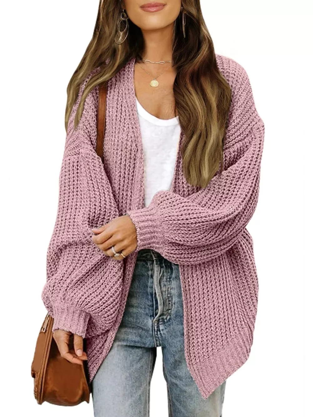 Open-Front Chunky Knit Cardigan, image 19