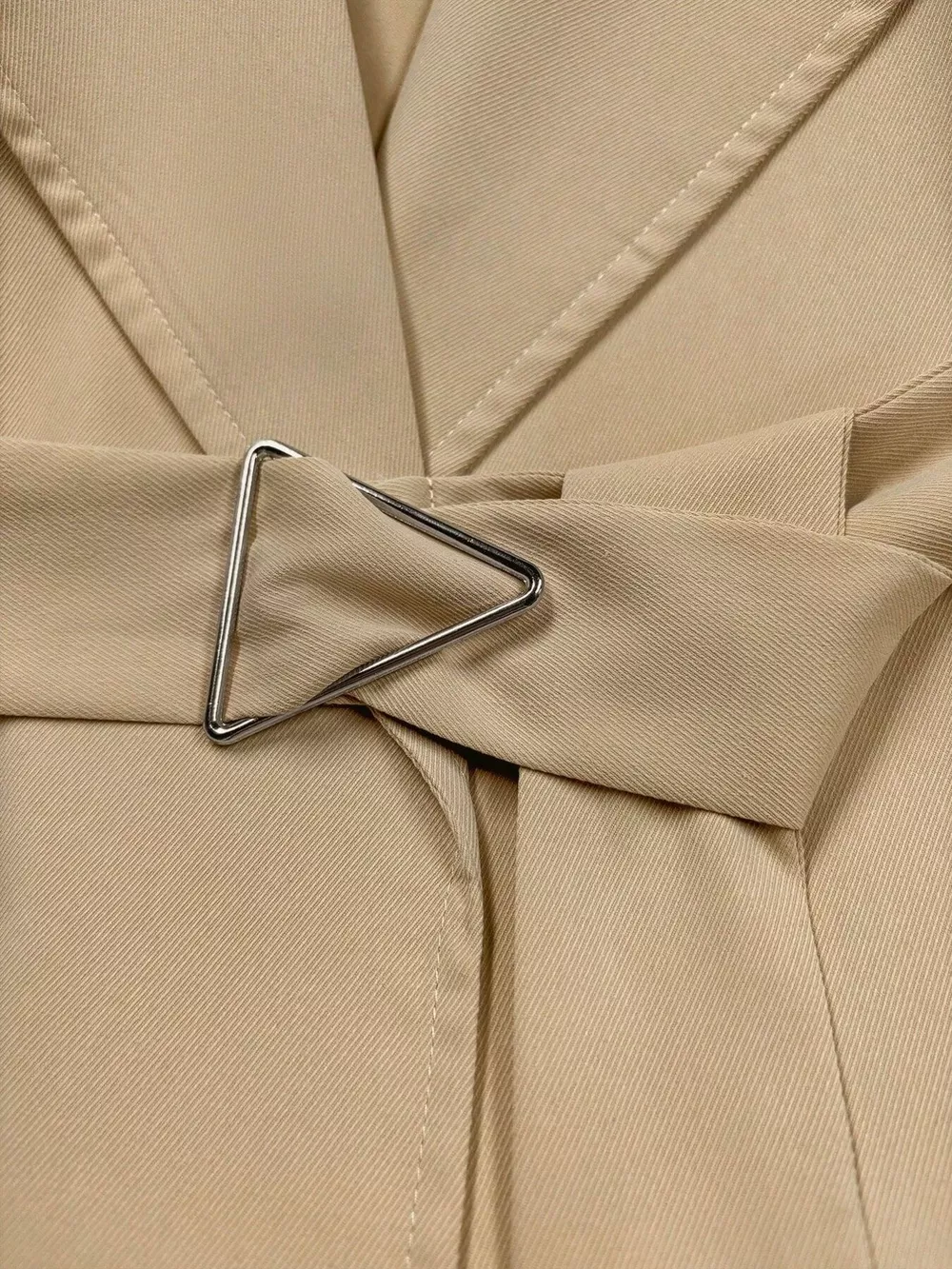 Lapel Collar Longline Trench Coat, image 4