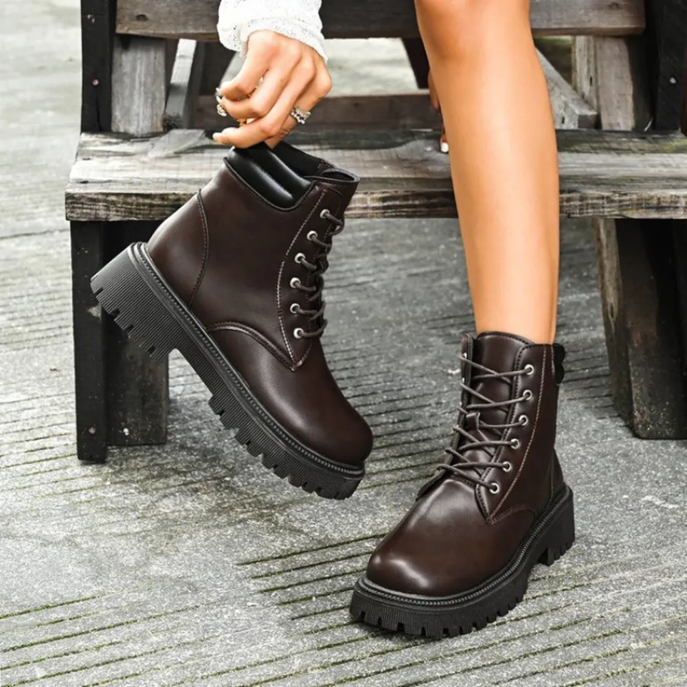Lace Up Platform Boots, image 5