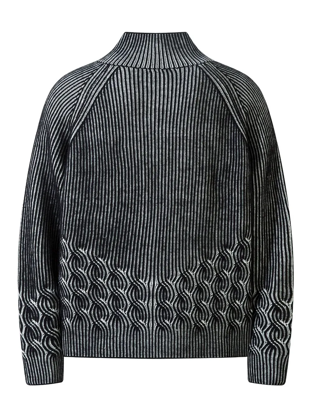 Men's Cable-Knit Zip-Up Cardigan, image 2