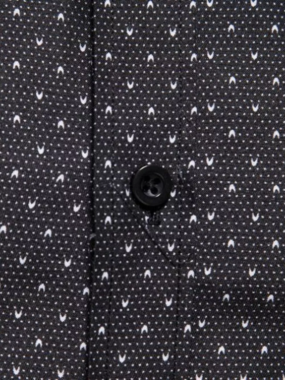 Men's Slim Fit Dotted Pattern Long Sleeve Shirt, image 9
