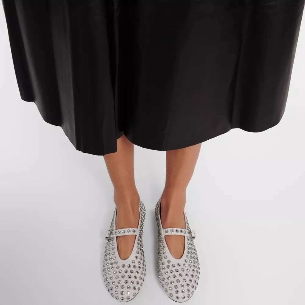 Studded Round Toe Slip-Ons, image 4