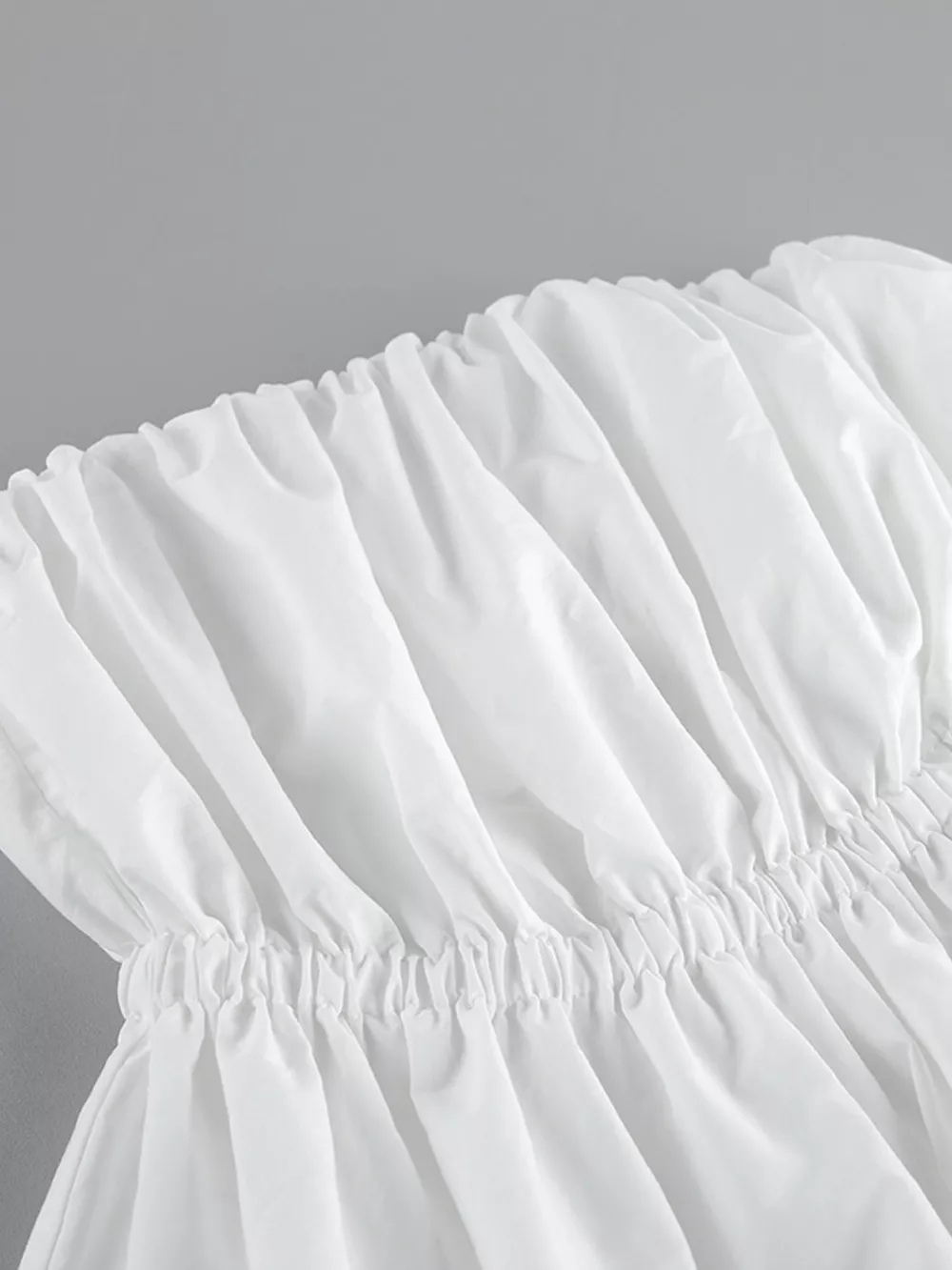 Ruched Bubble Hem Tube Top, image 10