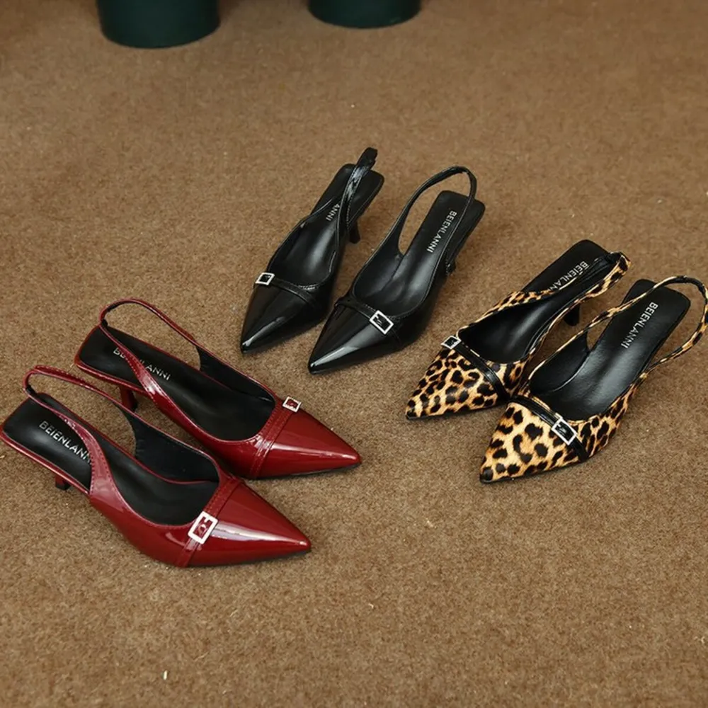 Pointed Toe Slingback Pumps, image 2