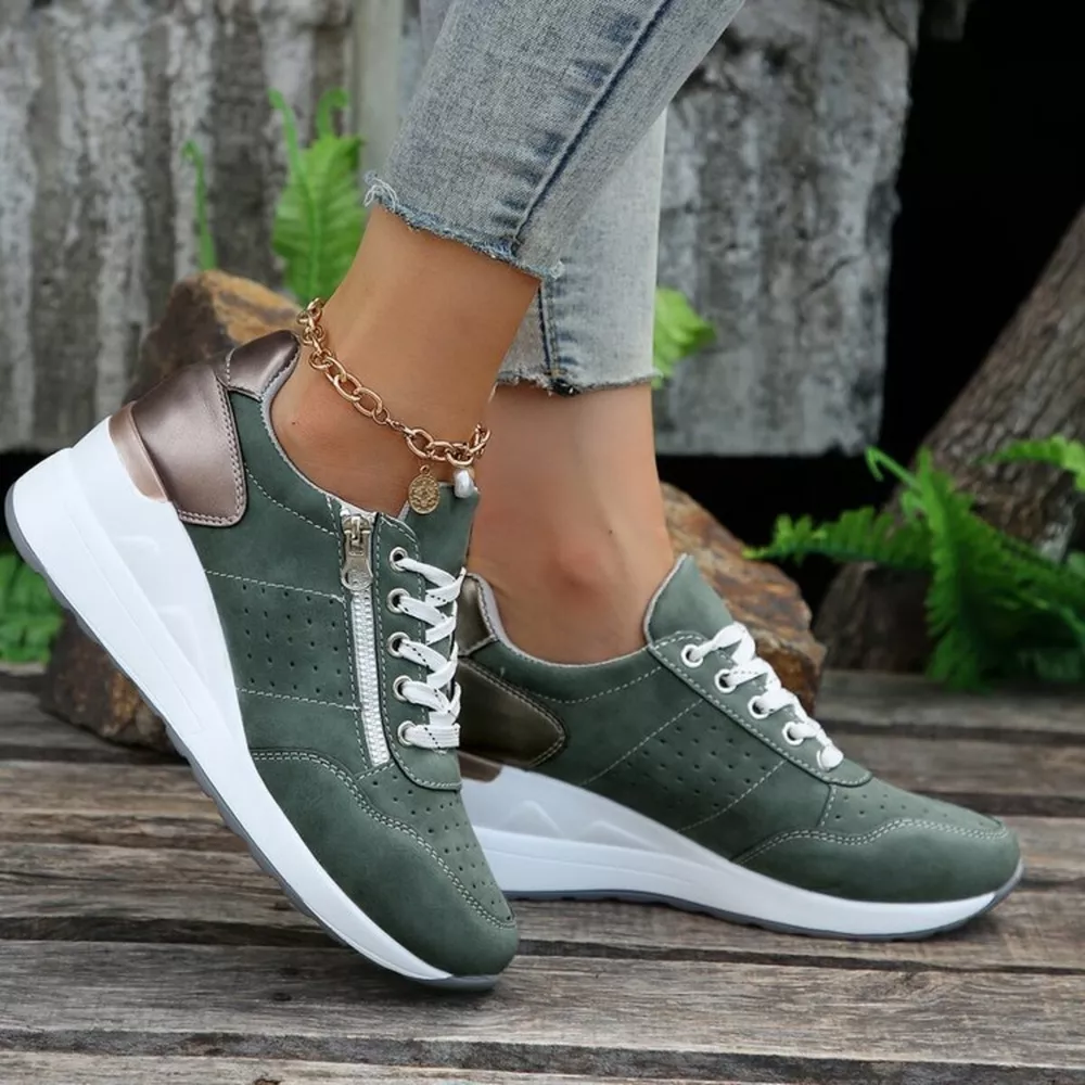 Platform Lace Up Sneakers, image 7