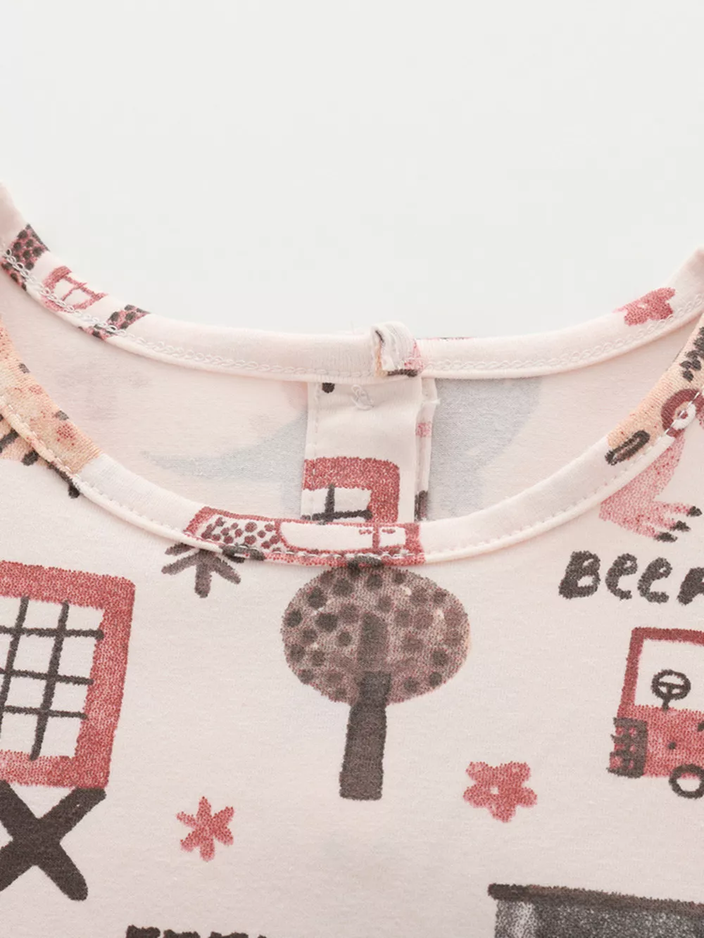 Children's Tiered Cartoon Print Casual Dress, image 5