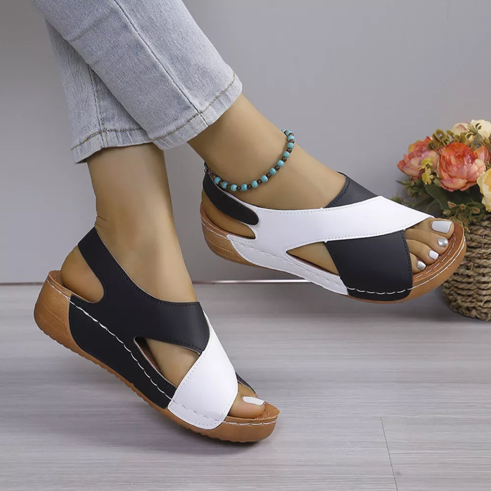 Open Toe Wedge Sandals, image 2
