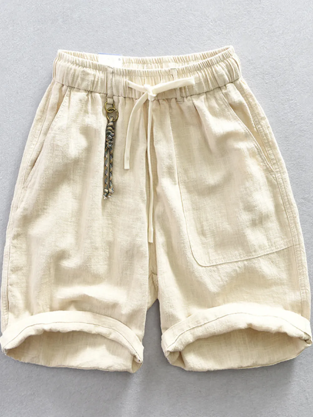 Men's Plus Size Drawstring Casual Shorts, image 5
