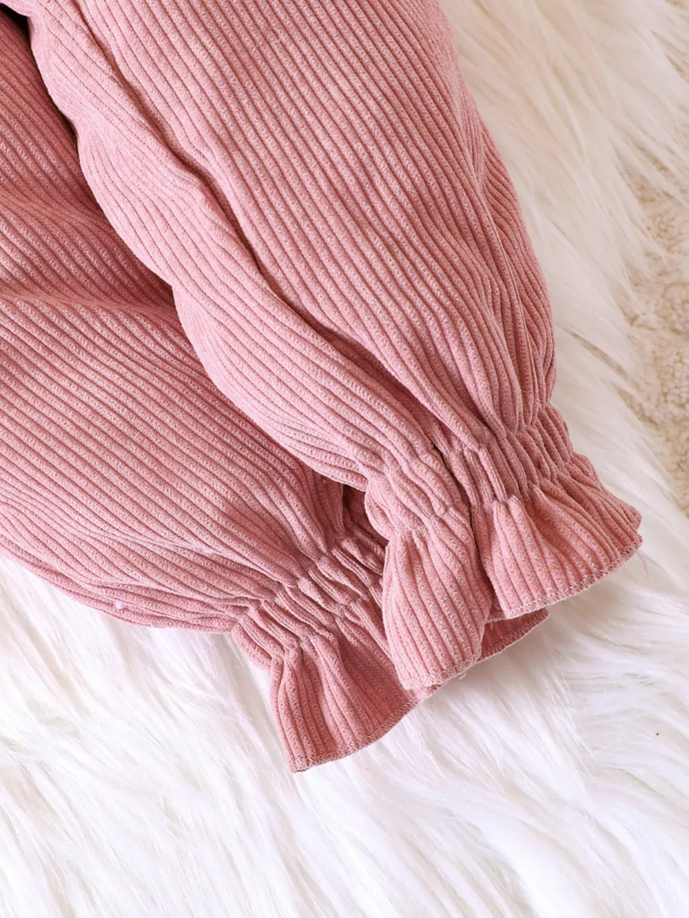 Children's Ruffled Hem Corduroy Pants, image 13
