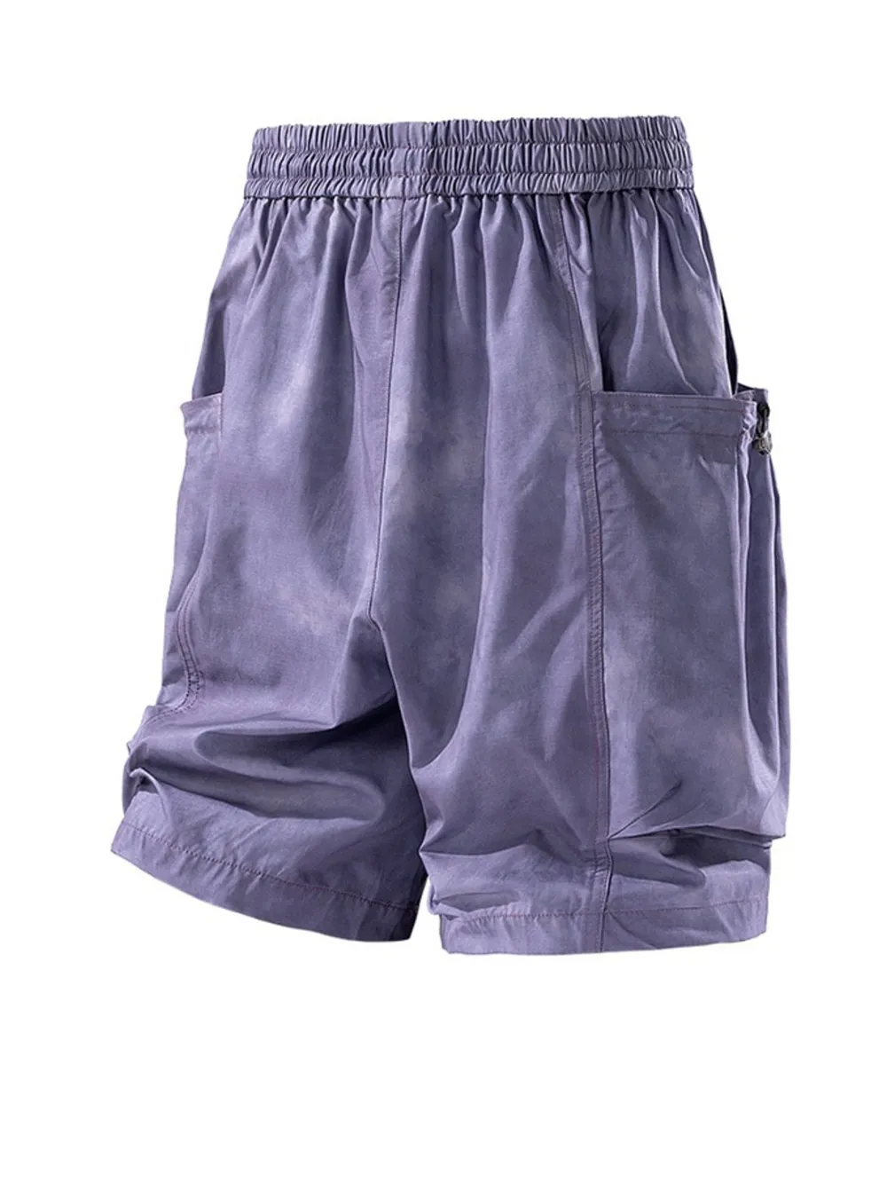 Men's Full Size Elastic Waist Cargo Shorts with Multi-Pockets Plus Size, image 9