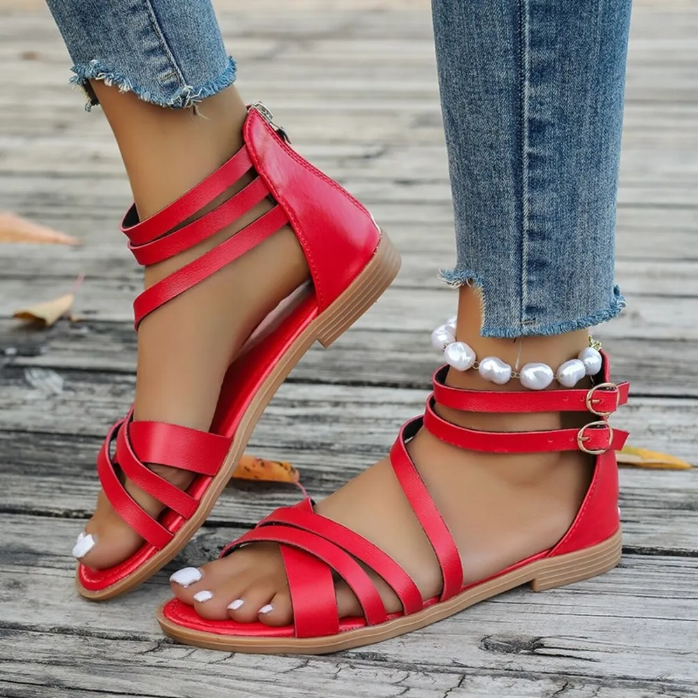 Strappy Flat Sandals, image 5