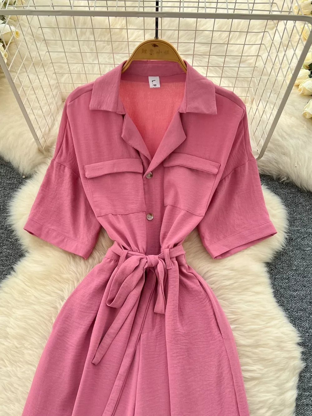 Tie Waist Wide Leg Jumpsuit, image 19