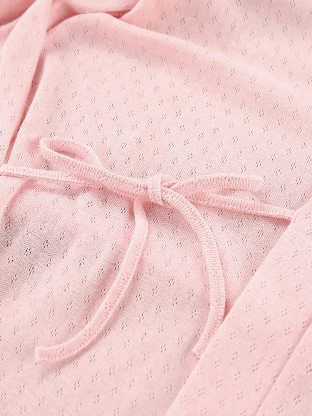 Tie Waist Kimono Sleeve Lounge Nightgown, image 3