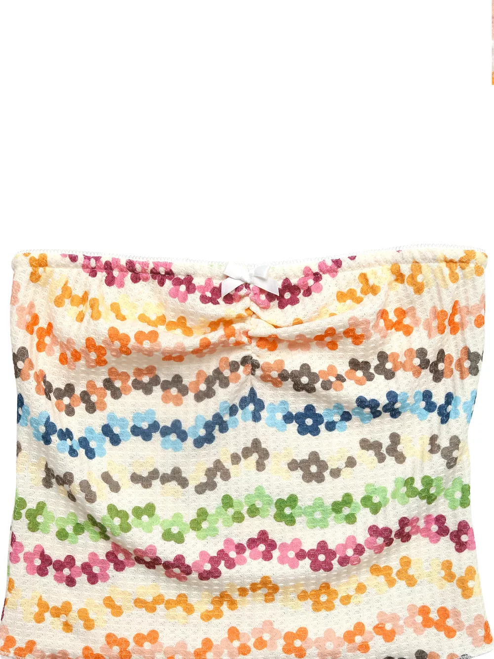 Floral Ruched Tube Top, image 11