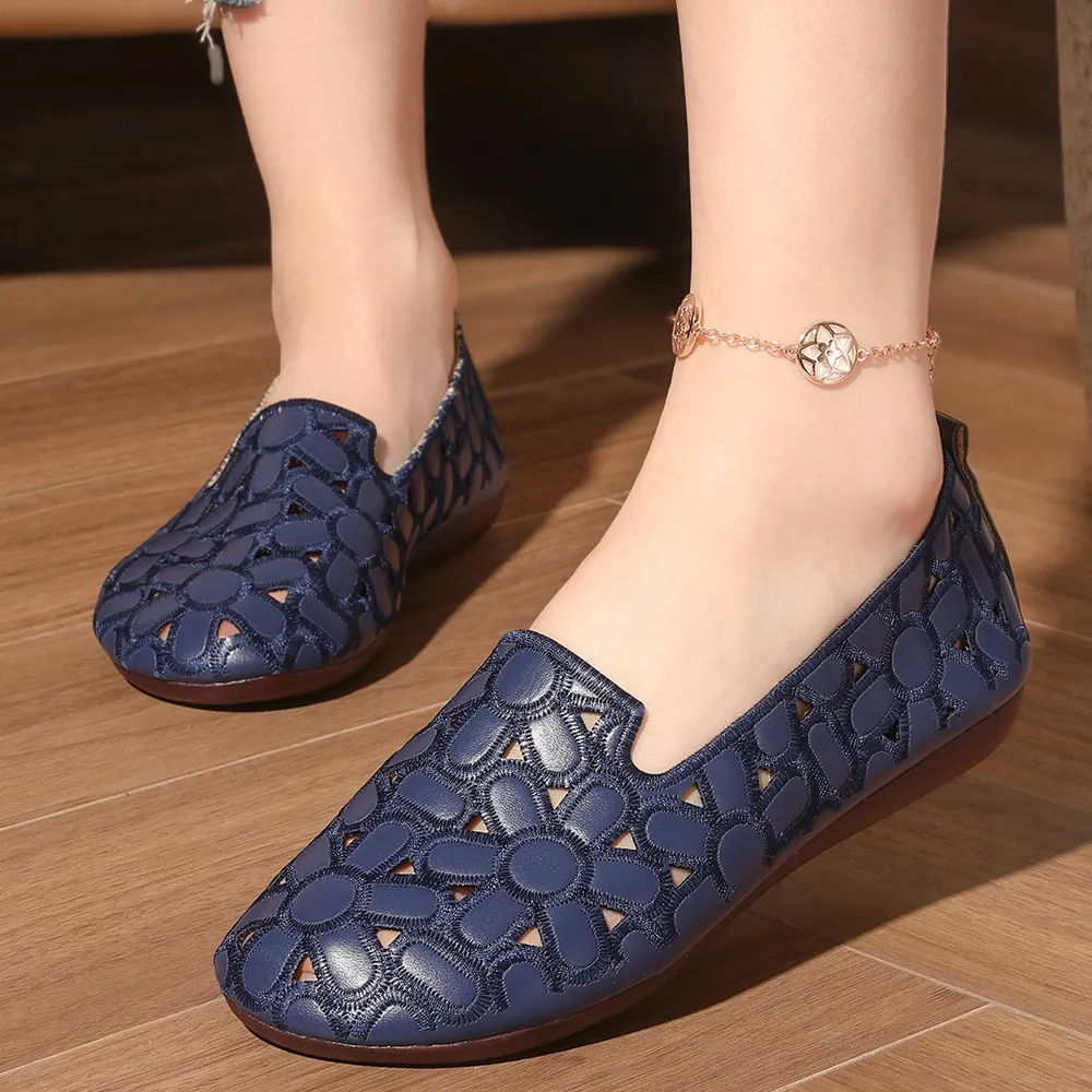 Cutout Round Toe Slip-Ons, image 7