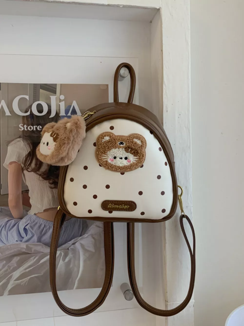 Cartoon Bear Backpack Bag, image 2