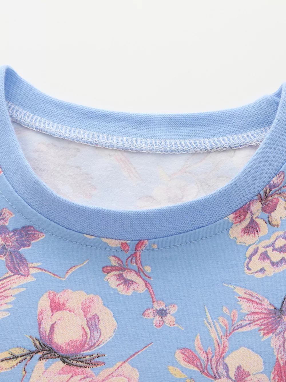 Children's Floral Print Short Sleeve Casual Dress, image 5