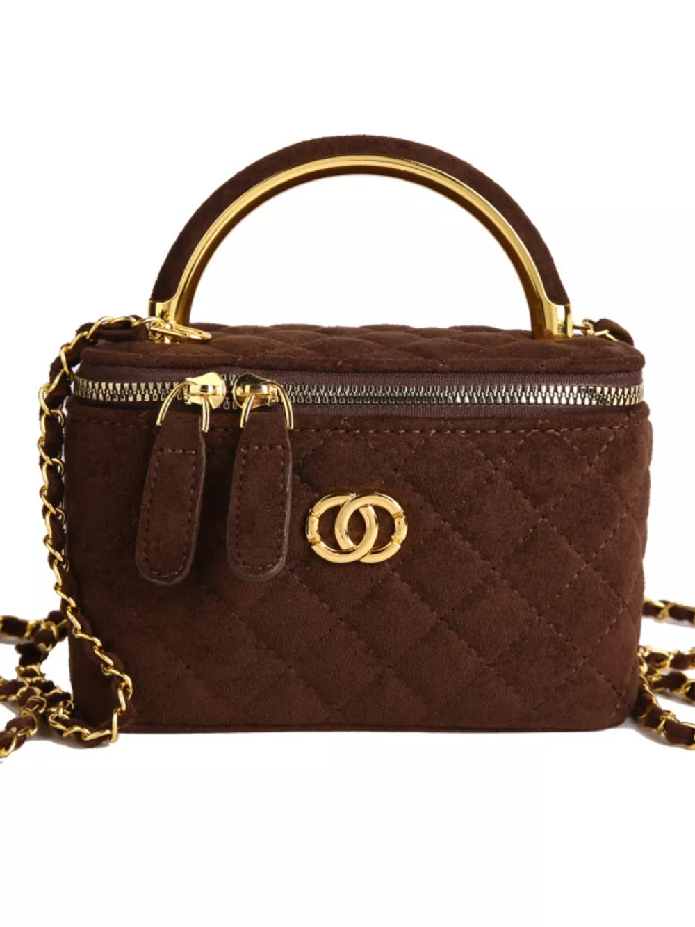 Quilted Top Handle Crossbody Bag, image 10