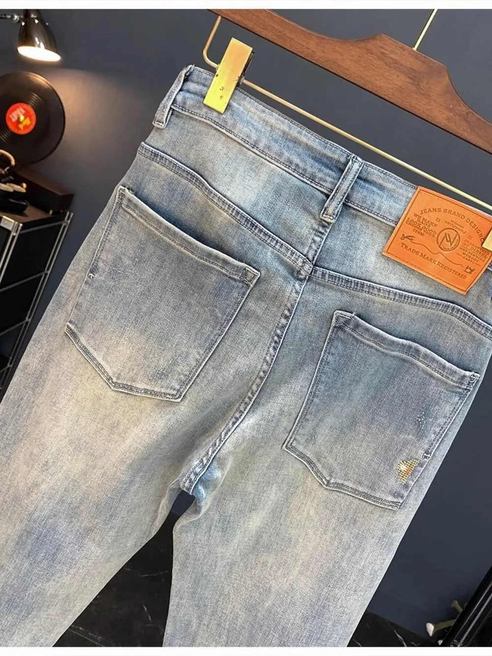 Men's Vintage Washed Distressed Boyfriend Jeans, image 4