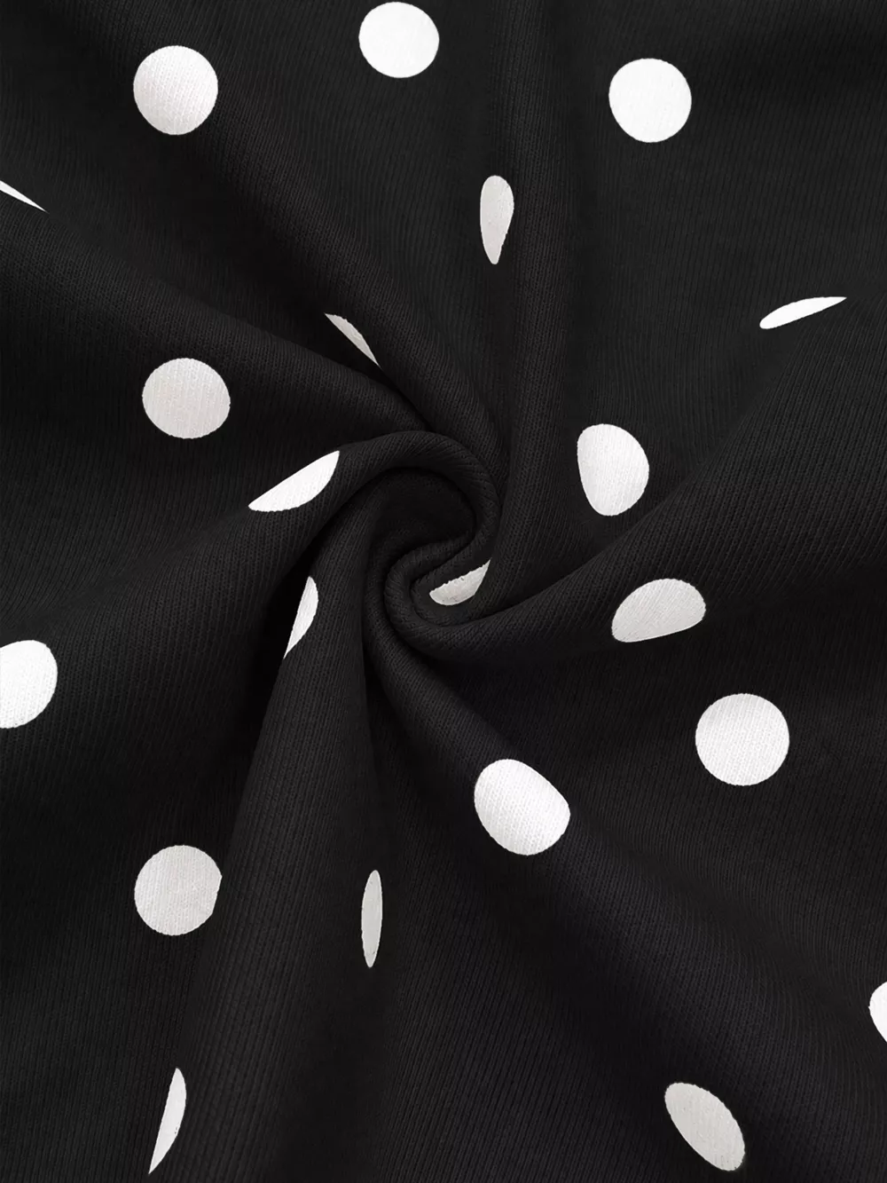 Polka Dot Half Zip Cropped Sweatshirt, image 20