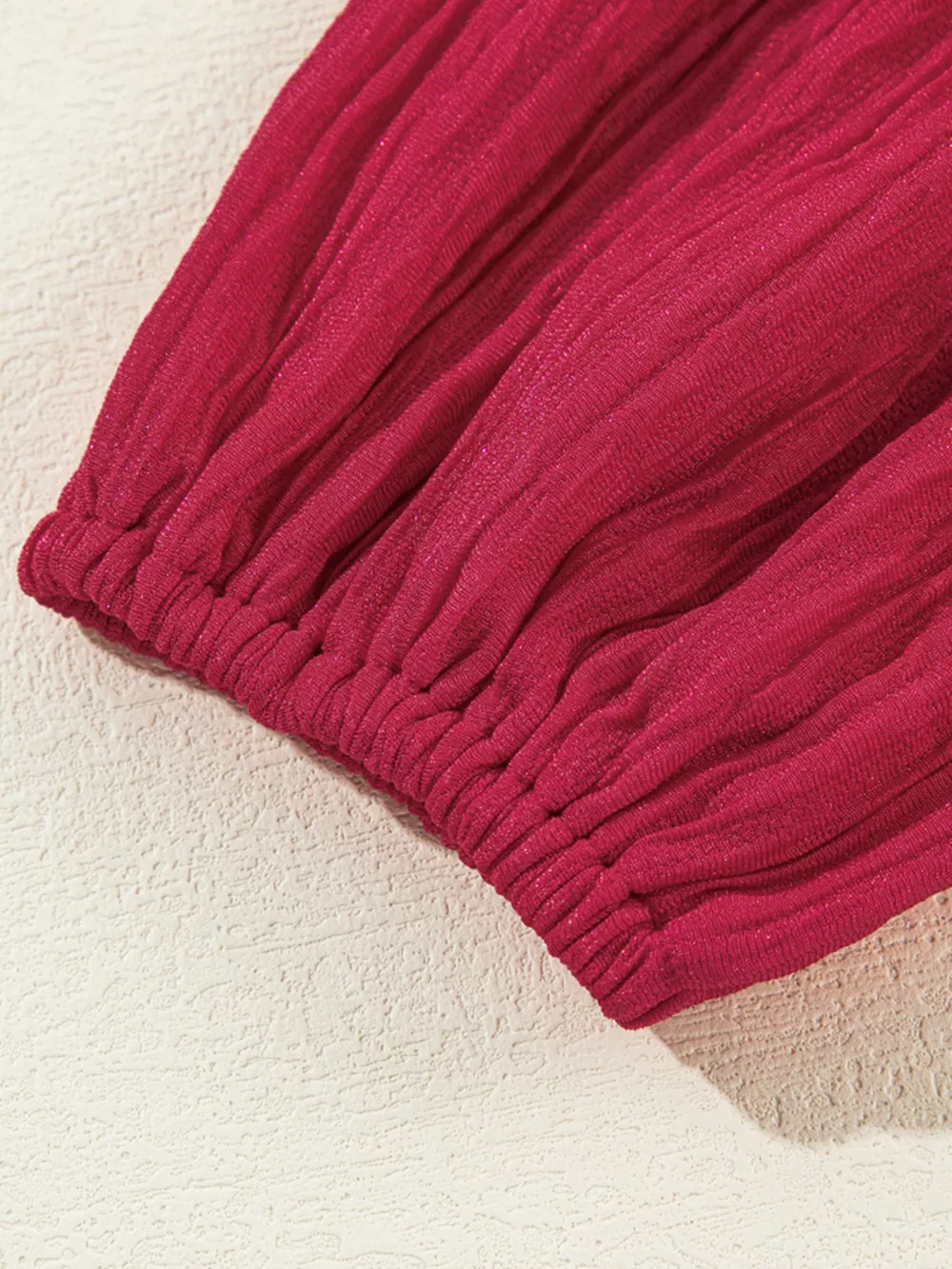 Textured Ruffled Trim Loose Fit Mini Dress, image 11