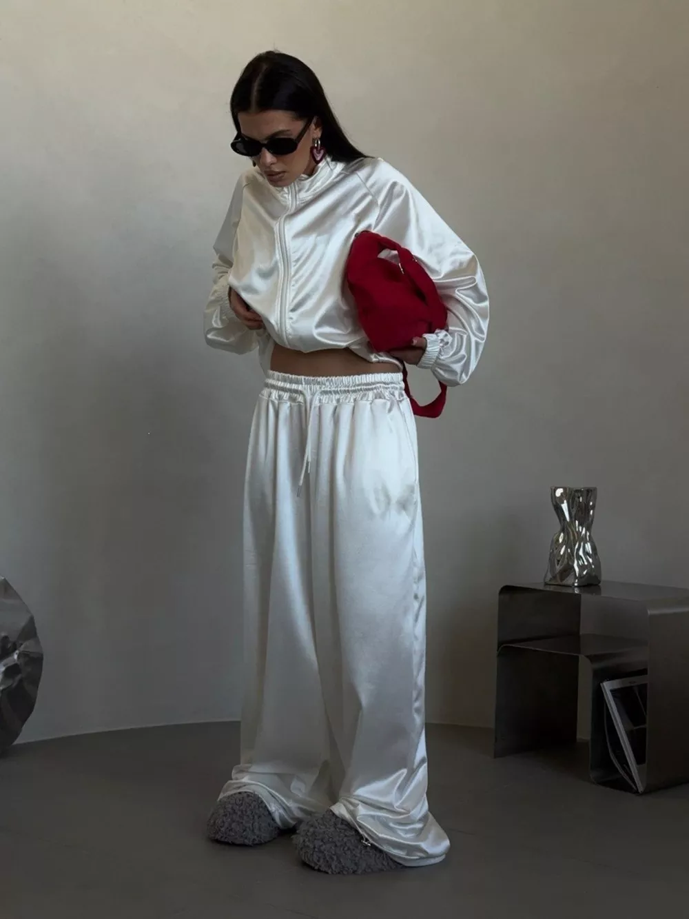 Zip Up Raglan Sleeve Jacket and Pants Set, image 20