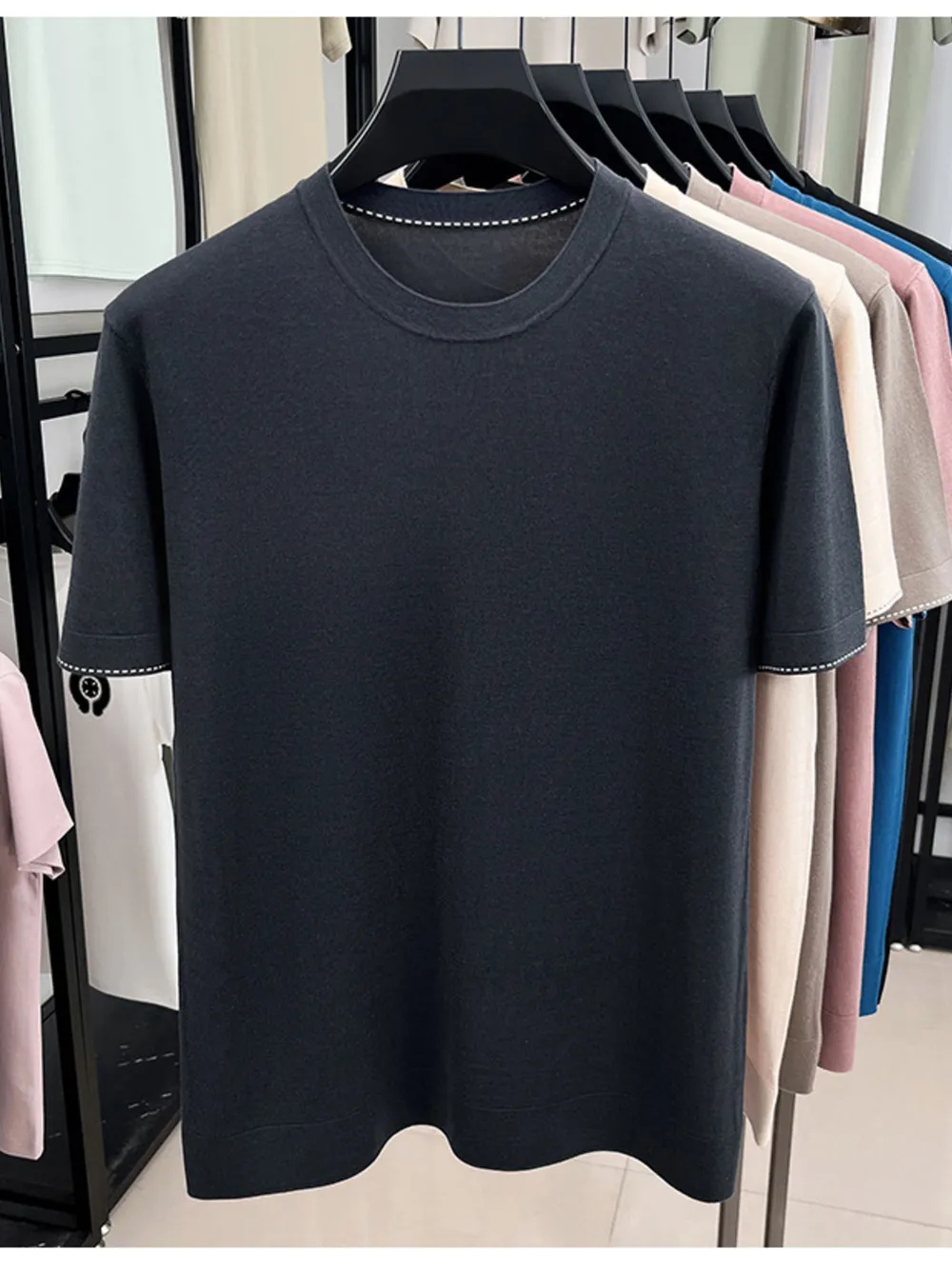 Men's Full Size Short Sleeve Crew Neck T-Shirt Plus Size, image 7